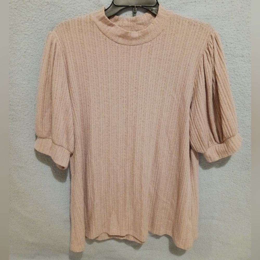 Spring mockneck sweater top